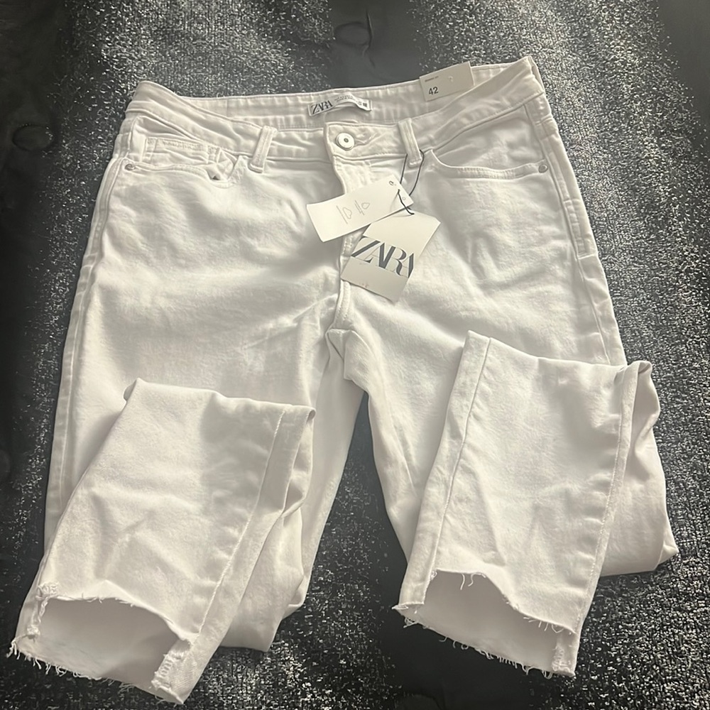 Zara white jean